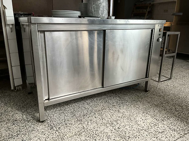 Rvs warmhoud werktafel - afbeelding 1 van  6