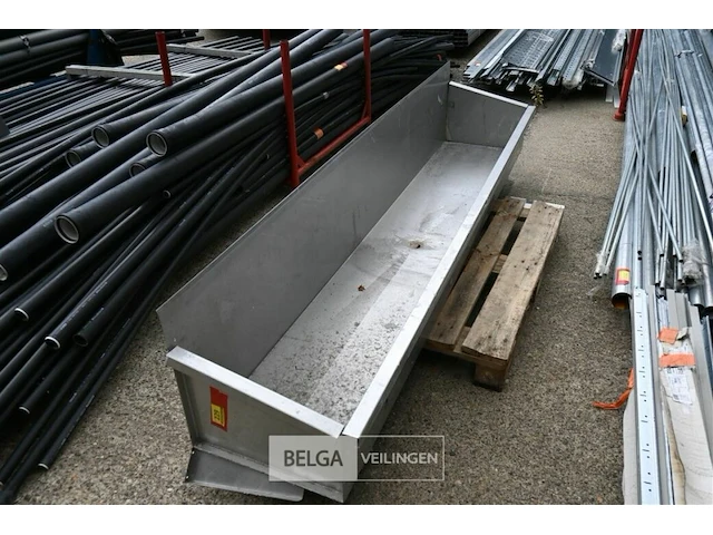 Rvs wasbak l250xb34xh45 cm - afbeelding 1 van  1