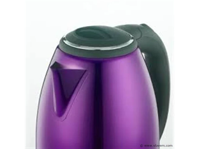 Rvs waterkoker paars - afbeelding 3 van  4