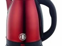 Rvs waterkoker rood - afbeelding 1 van  4