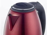 Rvs waterkoker rood - afbeelding 2 van  4