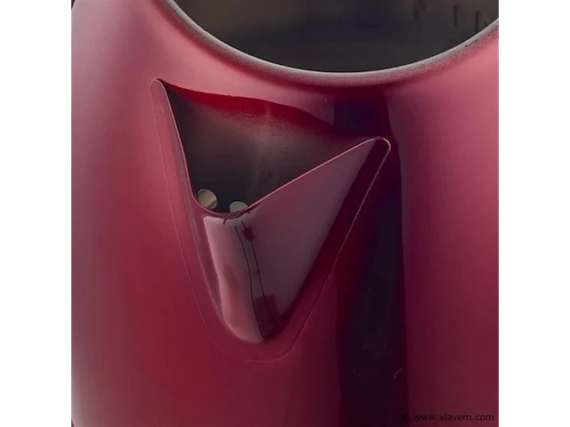 Rvs waterkoker rood - afbeelding 3 van  4