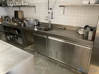 Rvs werk-/spoeltafel - afbeelding 1 van  8