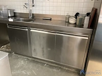 Rvs werk-/spoeltafel - afbeelding 2 van  8