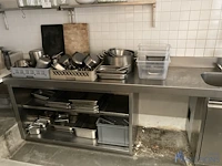 Rvs werk-/spoeltafel - afbeelding 3 van  8