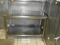 Rvs werktafel 1 legger 130x70x90 - afbeelding 1 van  2