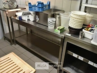 Rvs werktafel 160x70x85 - afbeelding 2 van  2