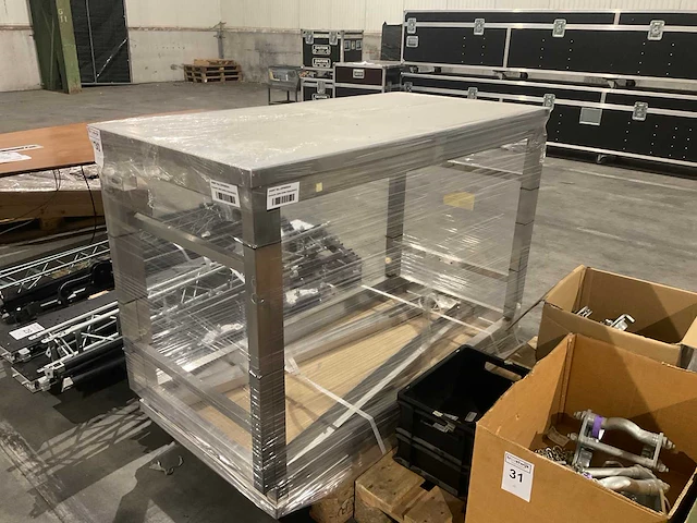 Rvs werktafel (2x) - afbeelding 1 van  3