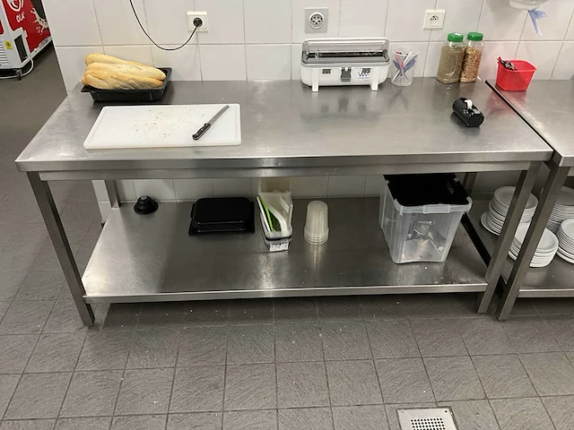 Rvs werktafel (2x) - afbeelding 2 van  6