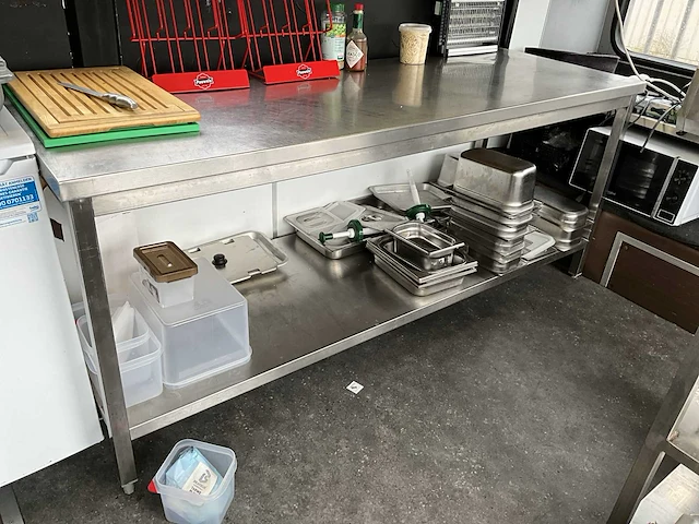 Rvs werktafel (4x) - afbeelding 1 van  10
