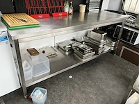 Rvs werktafel (4x) - afbeelding 1 van  10