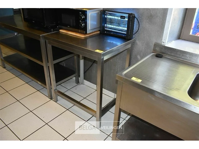 Rvs werktafel 80x60x90 - afbeelding 1 van  1