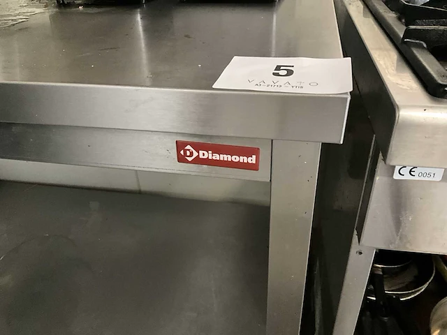 Rvs werktafel diamond - afbeelding 2 van  3