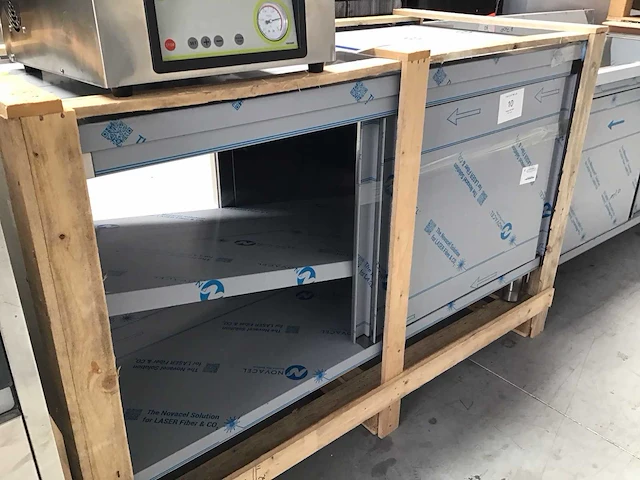 Rvs werktafel dubbel kantig - afbeelding 3 van  5