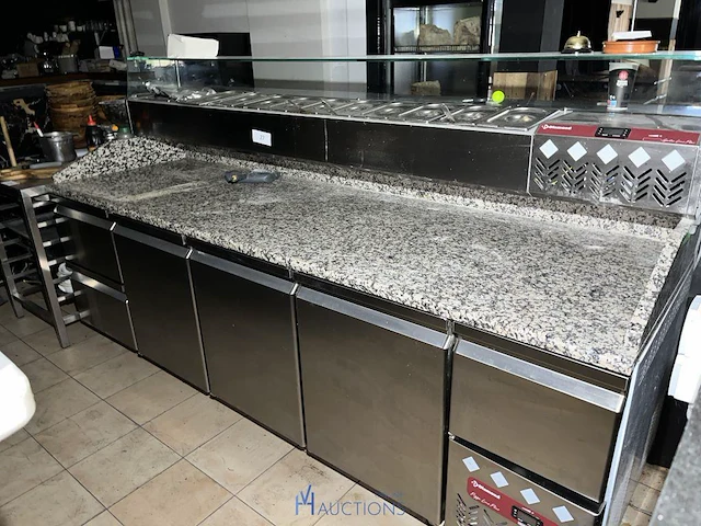 Rvs werktafel en saladette diamond - afbeelding 2 van  8