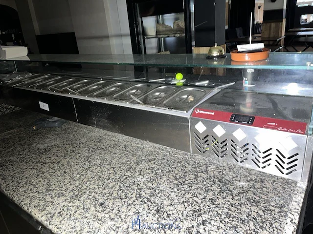 Rvs werktafel en saladette diamond - afbeelding 4 van  8