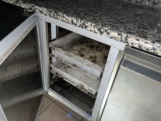 Rvs werktafel en saladette diamond - afbeelding 7 van  8