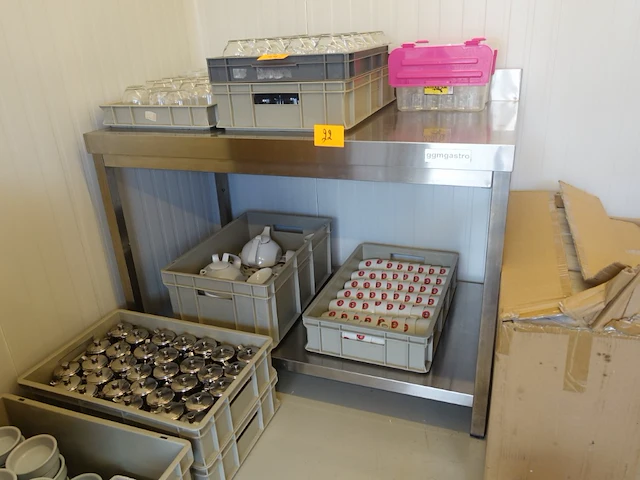 Rvs werktafel ggmgastro - afbeelding 1 van  2