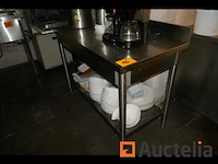 Rvs werktafel met bodemschap - afbeelding 3 van  3