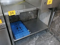 Rvs werktafel met bodemschap - afbeelding 1 van  3