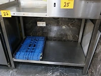 Rvs werktafel met bodemschap - afbeelding 2 van  3