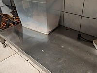 Rvs werktafel met bodemschap - afbeelding 4 van  4