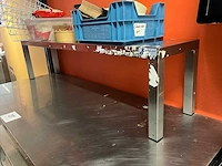 Rvs werktafel met chefrek - afbeelding 3 van  3