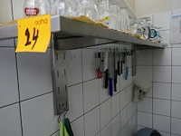 Rvs werktafel met dubbele bodemschap + wandschap - afbeelding 3 van  4