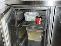 Rvs werktafel met natuurstenen bovenblad - afbeelding 4 van  5