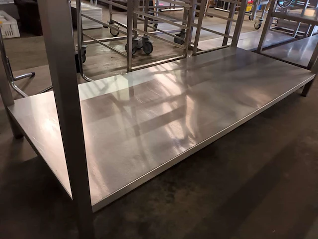 Rvs werktafel met onderblad - afbeelding 4 van  4