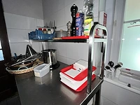 Rvs werktafel met rvs staanrek - afbeelding 4 van  5