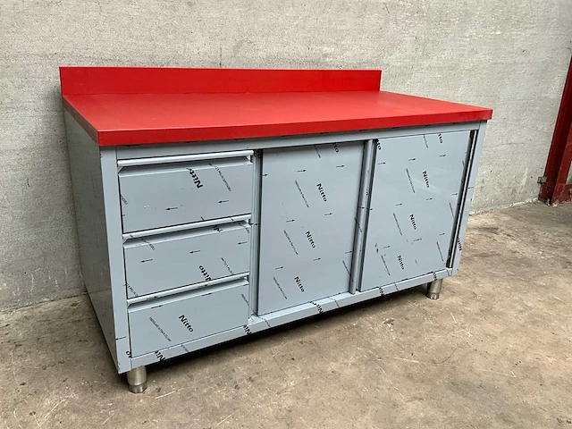 Rvs werktafel snijtafel - afbeelding 1 van  5