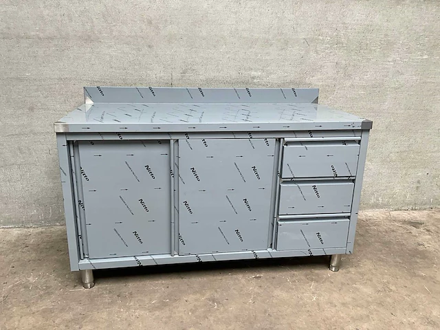 Rvs werktafel werkkast - afbeelding 2 van  5