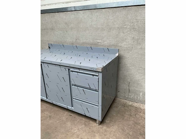 Rvs werktafel werkkast - afbeelding 3 van  5