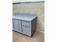 Rvs werktafel werkkast - afbeelding 3 van  5