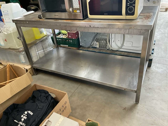 Rvs werktafel - afbeelding 1 van  2