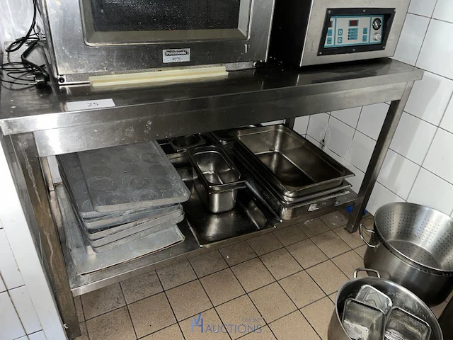 Rvs werktafel - afbeelding 1 van  2