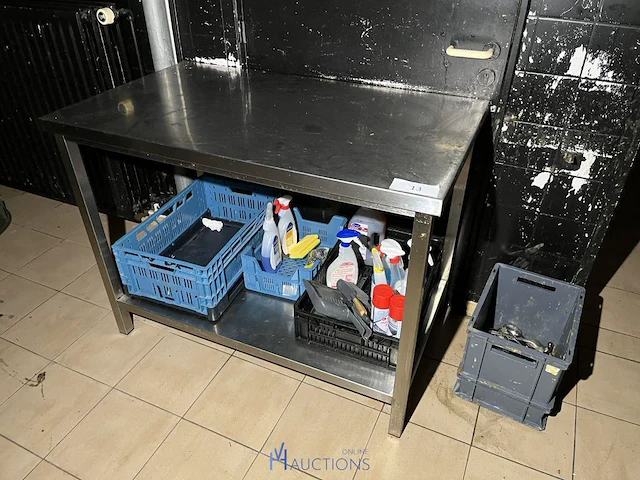 Rvs werktafel - afbeelding 1 van  2