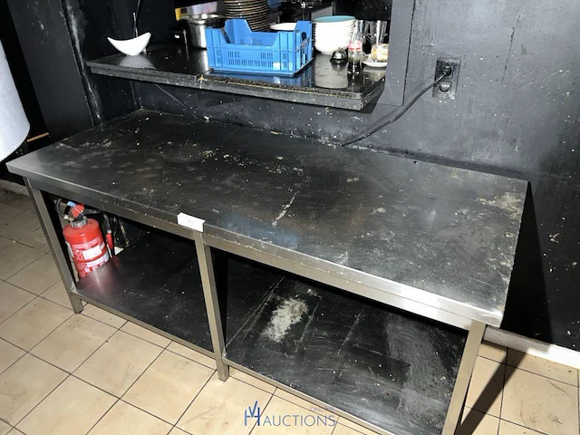 Rvs werktafel - afbeelding 2 van  3
