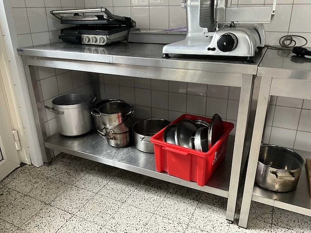 Rvs werktafel - afbeelding 1 van  4