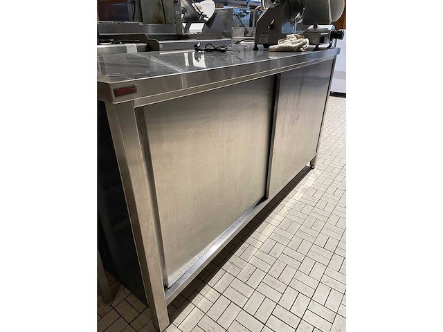 Rvs werktafelkast - afbeelding 1 van  3