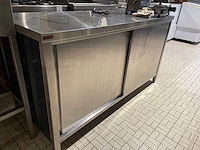 Rvs werktafelkast - afbeelding 2 van  3