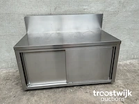 Rvs werktafel/werkkast - afbeelding 2 van  3