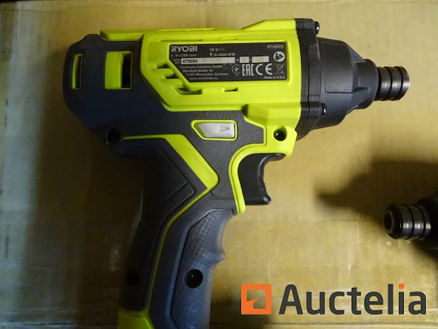 Ryobi: 2 slagschroevendraaiers r18id2, slagmoersleutel r18iw3, batterij - afbeelding 7 van  9
