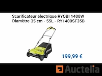 Ryobi elektrische verticuteer-/beluchter ry1400sf35b - afbeelding 1 van  5