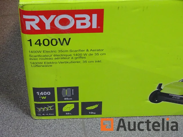 Ryobi elektrische verticuteer-/beluchter ry1400sf35b - afbeelding 2 van  5