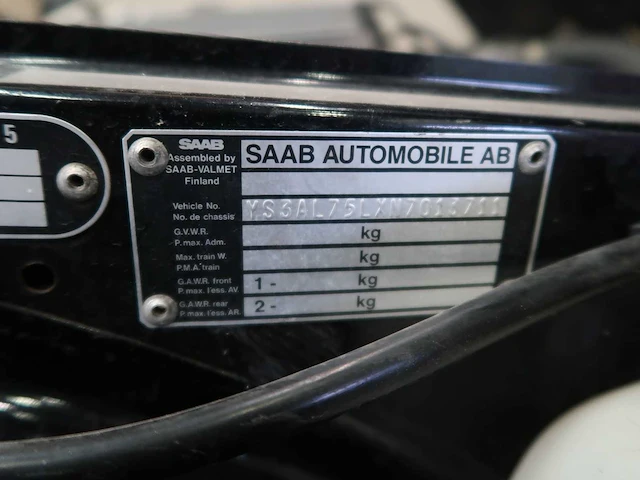 Saab 900 fpt turbo cabriolet - afbeelding 72 van  76