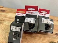 Sadu quality tools - - set staaldraadborstels met schacht - afbeelding 2 van  3