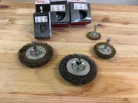 Sadu quality tools - - set staaldraadborstels met schacht - afbeelding 3 van  3
