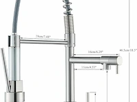 Saeuwtowy 3-kleuren led-keukenkraan - afbeelding 2 van  4